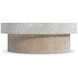 Pincio Millstone and Trevin Round Faux Stone Top Cocktail Table