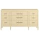 Eave Sundrenched Oak and Ivory Upholstered Panel Bedroom Set