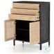 Sydney Black Wash Mango Tall 3 Drawer Dresser