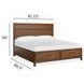 Ridgefield Russet King Storage Panel Bed