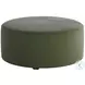 Bella Forrest Green Round Cocktail Ottoman