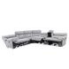 Park City Gray 6 Piece Modular Power Reclining Sectional with USB Charging