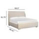 Moonwater Misty Cloud Queen Upholstered Sleigh Bed