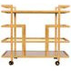 Ireland Gold Leaf Linear Bar Cart