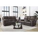 Easton Steamboat Brown Leather 76" Zero Gravity Power Reclining Loveseat with Console and USB Charging