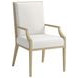 Eave Sundrenched Oak and White Upholstered Arm Chair