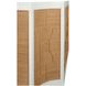 Isabel White and Brown 2 Door Accent Cabinet