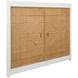 Isabel White and Brown 2 Door Accent Cabinet