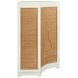 Isabel White and Brown 2 Door Accent Cabinet