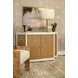 Isabel White and Brown 2 Door Accent Cabinet