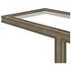 Glaze Quartz Rectangular Glass Top End Table
