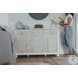 Island Haven Dapple Grey and Blanc 6 Drawer and 2 Door Dresser