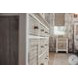 Island Haven Dapple Grey and Blanc 6 Drawer and 2 Door Dresser