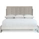 Foundations Linen and Light Shale Queen Upholstered Panel Bed