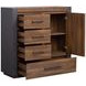 Jensen Tavern Brown and Gray 4 Drawer Door Chest