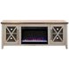 Ithaca Sandstone and Bourbon 66" TV Stand with Fireplace
