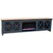 Ithaca Blue and Bourbon 96" TV Stand with Fireplace