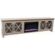 Ithaca Sandstone and Bourbon 96" TV Stand with Fireplace