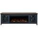 Ithaca Blue and Bourbon 83" TV Stand with Fireplace