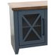 Ithaca Blue and Bourbon 83" TV Stand with Fireplace