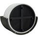 Florence Black and Gray D Shape Nesting Cocktail Table