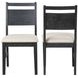Sable Crest Black Upholstered Dining Chair Set of 2