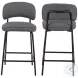 Blythe Gray Counter Height Stool Set Of 2