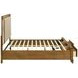 Talcott Beige and Brown King Upholstered Storage Platform Bed with LED