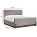 Kinsley Black Heron and Oslo Pewter Queen Upholstered Panel Bed