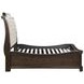 Lyndhurst Walnut and Beige Upholstered Storage Sleigh Bedroom Set