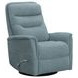 Gemini Snazzy Blue Manual Swivel Glider Recliner