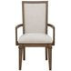 Mariana Vintage Mocha Upholstered Arm Chair Set of 2