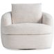 Jules Cream Upholstered Swivel Chair