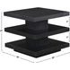 Canyon Black Square End Table