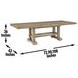 Napa Brown 72" Extendable Rectangular Counter Height Dining Table