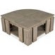 Conrad Stone Harbor Gray Free Form Lift Top Cocktail Table