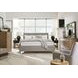 Fernholt Belgian Wheat and Gray King Upholstered Panel Bed
