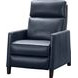 James Barone Navy Blue Leather Zero Gravity Power Recliner with Power Lumbar and USB Charging