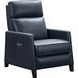 James Barone Navy Blue Leather Zero Gravity Power Recliner with Power Lumbar and USB Charging