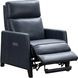 James Barone Navy Blue Leather Zero Gravity Power Recliner with Power Lumbar and USB Charging