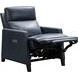 James Barone Navy Blue Leather Zero Gravity Power Recliner with Power Lumbar and USB Charging