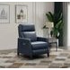 James Barone Navy Blue Leather Zero Gravity Power Recliner with Power Lumbar and USB Charging