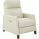 James Barone Parchment Leather Zero Gravity Power Recliner with Power Lumbar and USB Charging
