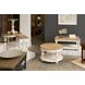Jameson Pale Taupe and Antique Oak Round End Table