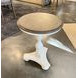 Jameson Pale Taupe and Antique Oak Round End Table