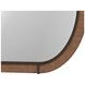 Verge Handcrafted Walnut Oval Mirror