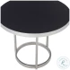 Bonfield Nickel And Black Cocktail Table