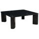 Segment Jetty Black Square Marble Top Coffee Table