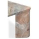 Segment Orange Square Marble Top Coffee Table