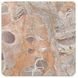 Segment Orange Square Marble Top Coffee Table